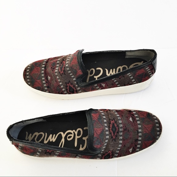 Sam Edelman Other - Sam Edelman Aztec Red Print Becker Sneakers size 7
